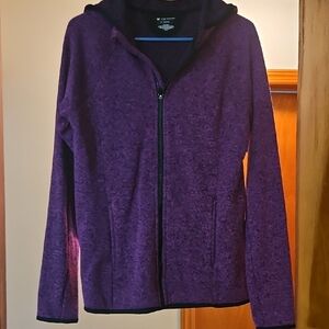 Tek Gear Women's Heathered Purple Fleece Hoodie